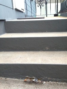 Concrete steps getting the crumbles