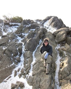 Me at the Mary's Rock summit in winter (VA)