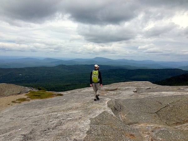 Mr. FW at the summit of Mt. Cardigan, which we hiked in August