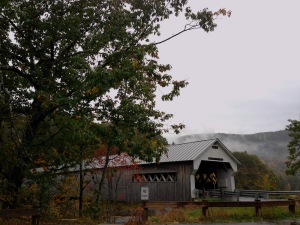A covered bridge from a previous trip to Vermont