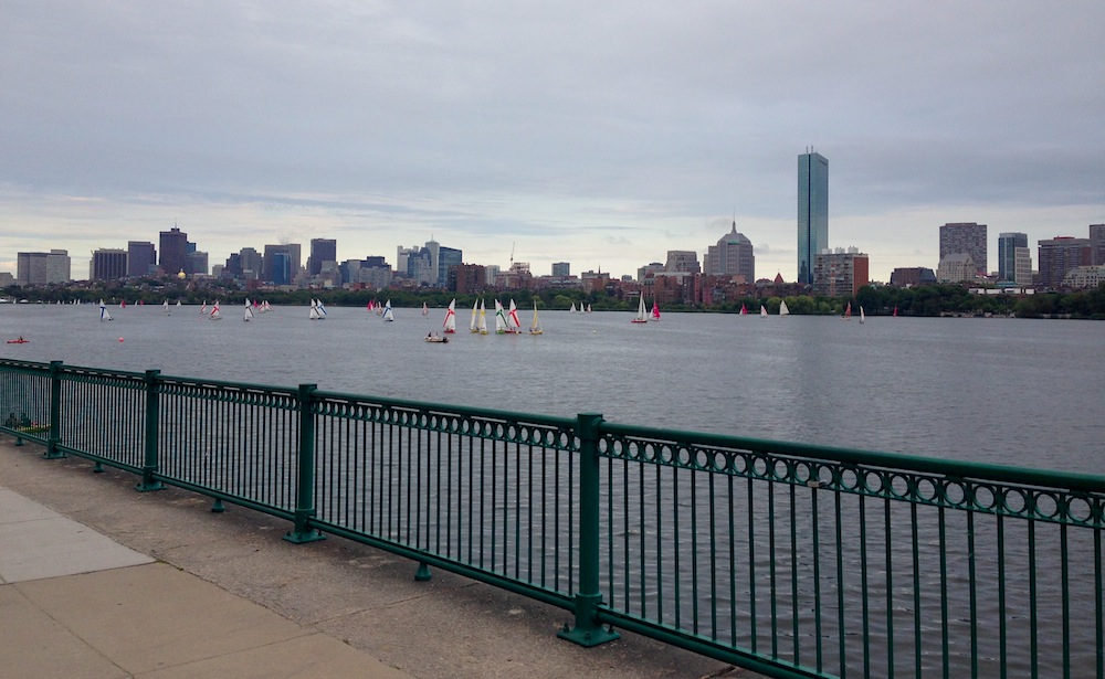 Our view of Boston on a walk