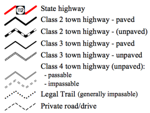 The different classifications of roads in Vermont
