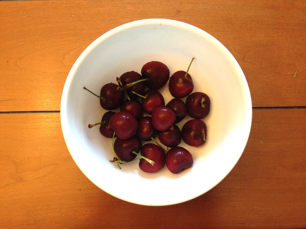 A recent splurge of mine: cherries!