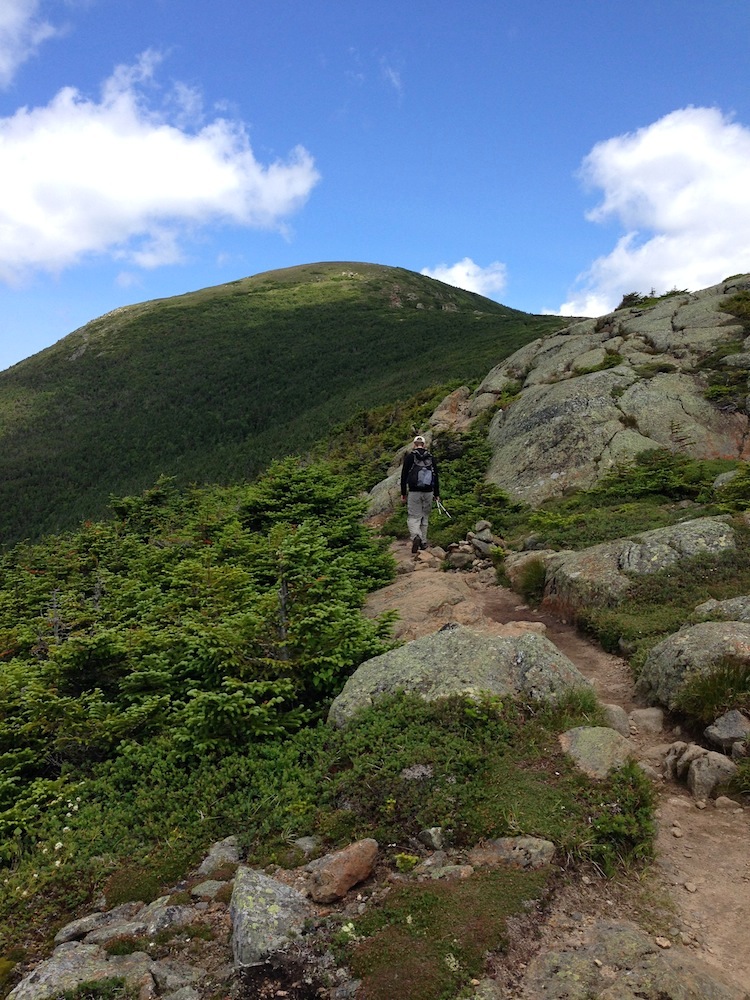 Mr. FW on the final ascent to Mt. Eisenhower.