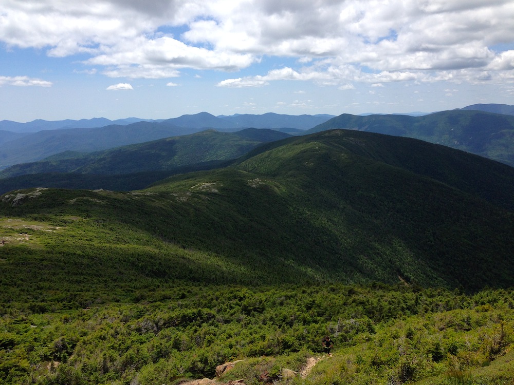 View from Mt. Eisenhower of the ridge walk we hiked