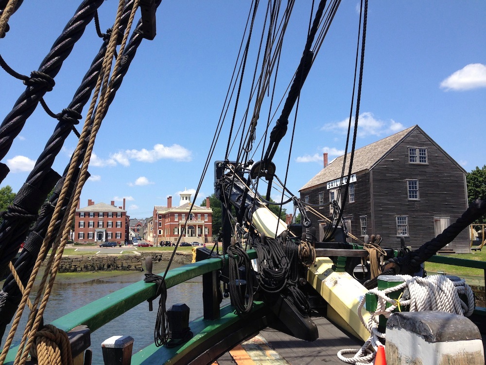 A lovely view from the Friendship of Salem's bow