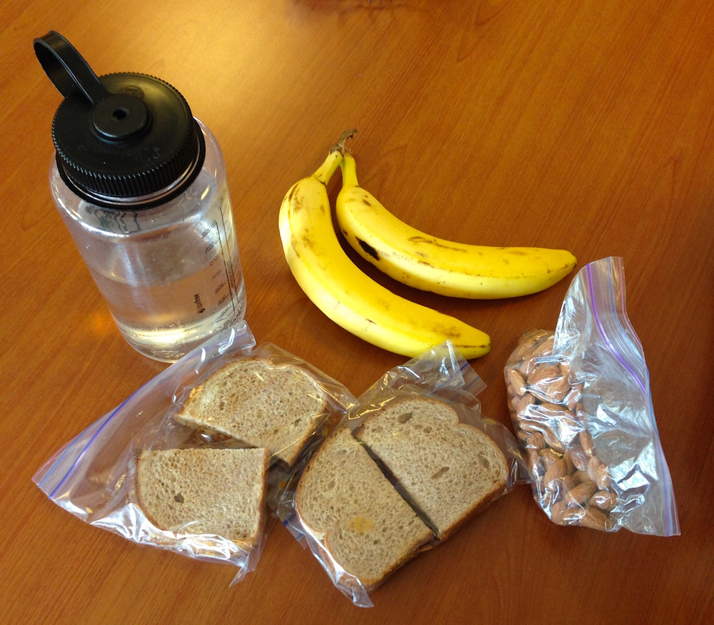 The lunch we packed for our childbirth class