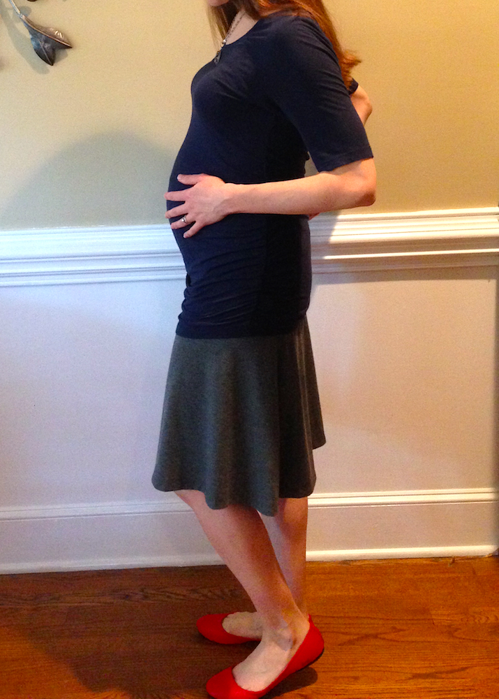 Me at 31 weeks (aka 7.75 months) pregnant!