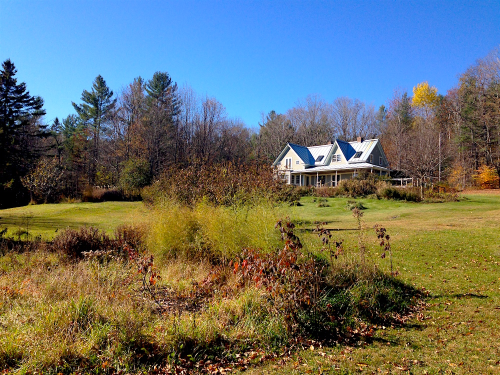 View of the house in the fall