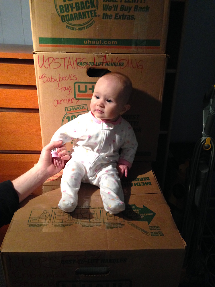 Obligatory baby-on-a-box pic