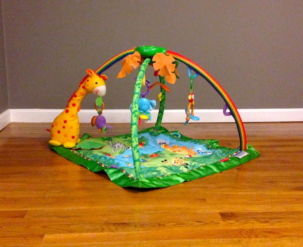 A nearly new activity mat I received through the Buy Nothing Project