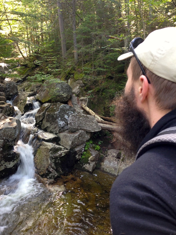 Mr. FW scopes out a stream on the ascent