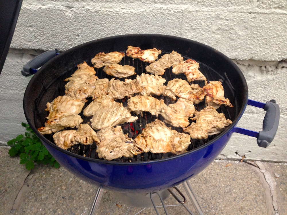 Grillin' a mess of chicken