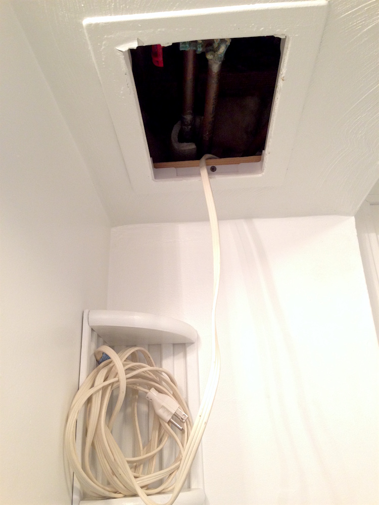 The heat tape we installed