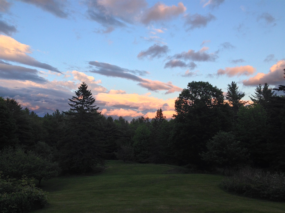Evening view from our porch