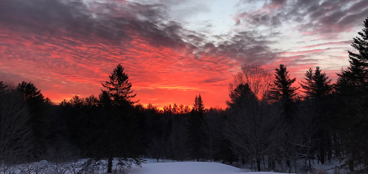 This Month On The Homestead: Sunrises, Community, and Ice